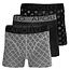 Apollo Apollo Men's Boxer Shorts Print 3-Pack Multi Black