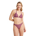 Ten Cate Ten Cate Women's Triangle Bikini Top Purple/Pink Striped