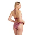 Ten Cate Ten Cate Dames Triangel Bikinitop Paars/Roze Gestreept
