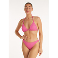 Ten Cate Ten Cate Women's Triangle Bikini Top Texture Solid Pink