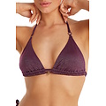 Ten Cate Ten Cate Dames Triangel Bikinitop Glitter Bordeauxrood