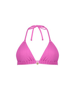 Ten Cate Dames Triangel Bikinitop Textuur Effen Roze