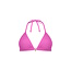 Ten Cate Ten Cate Women's Triangle Bikini Top Texture Solid Pink