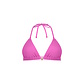 Ten Cate Ten Cate Women's Triangle Bikini Top Texture Solid Pink