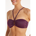 Ten Cate Ten Cate Dames Bandeau Ring Bikinitop Glitter Bordeauxrood