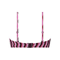 Ten Cate Ten Cate Dames Bandeau Ring Bikinitop Paars/Roze Gestreept