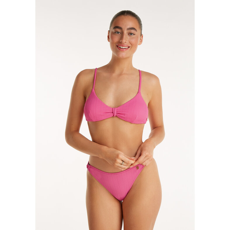 Ten Cate Ten Cate Women's Ring Bikini Slip Texture Solid Pink