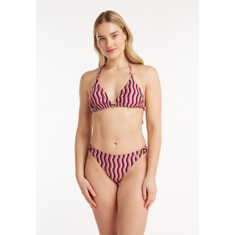 Ten Cate Ten Cate Ladies Ring Bikini Briefs Purple/Pink Striped