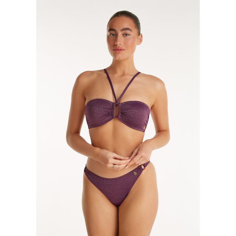 Ten Cate Ten Cate Ladies Ring Bikini Slip Glitter Bordeaux Red