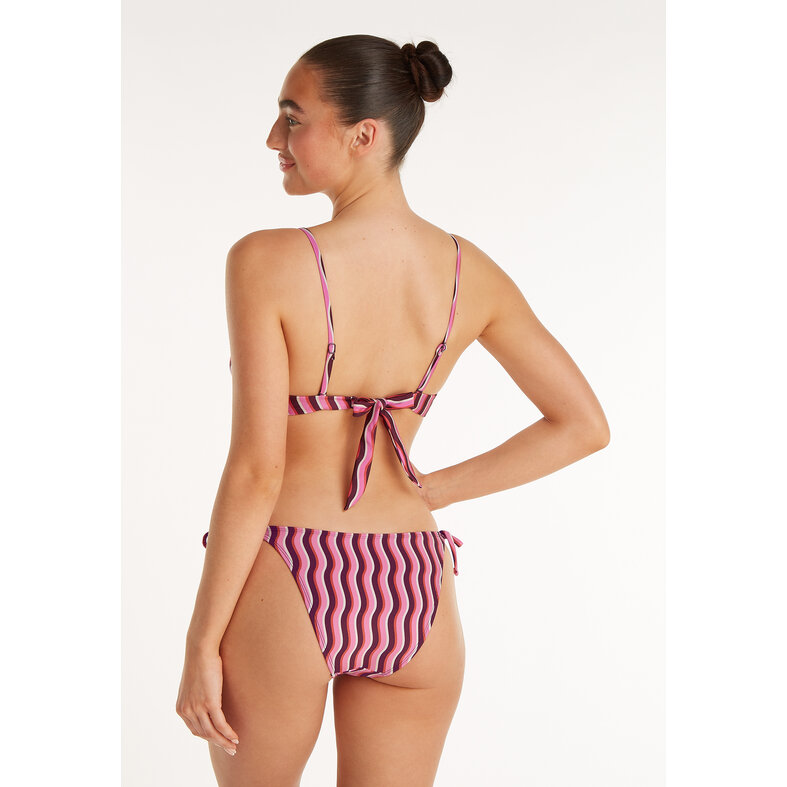 Ten Cate Ten Cate Ladies Bow Bikini Briefs Purple/Pink Striped