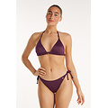 Ten Cate Ten Cate Dames Strik Bikini Slip Glitter Bordeauxrood