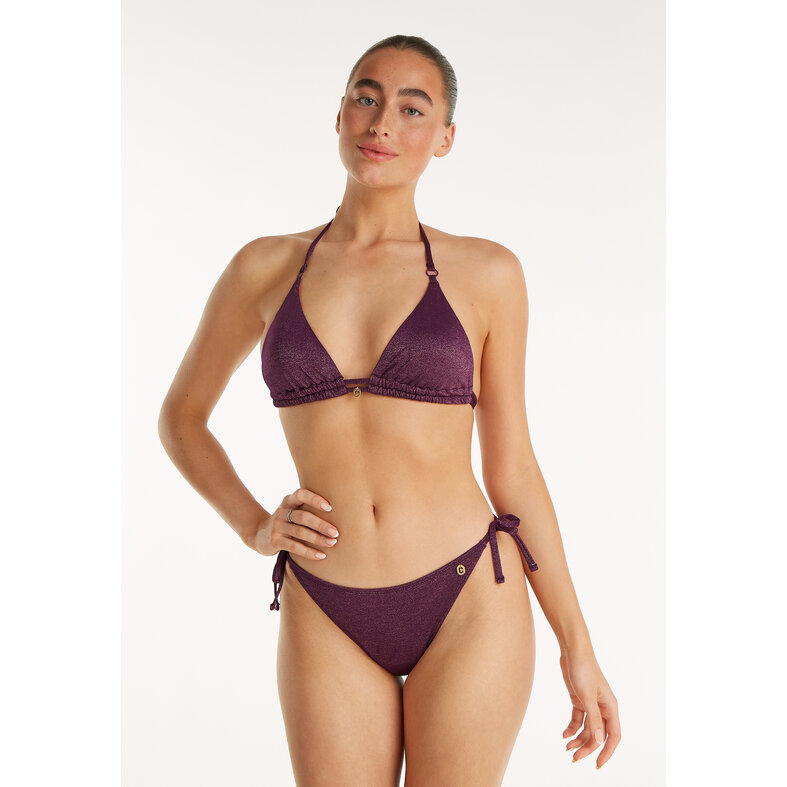 Ten Cate Ten Cate Ladies Bow Bikini Slip Glitter Bordeaux Red