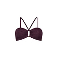 Ten Cate Ten Cate Dames Bandeau Ring Bikinitop Glitter Bordeauxrood