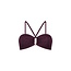 Ten Cate Ten Cate Ladies Bandeau Ring Bikini Top Glitter Bordeaux Red