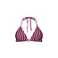 Ten Cate Ten Cate Women's Triangle Bikini Top Purple/Pink Striped