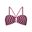 Ten Cate Ten Cate Dames Bandeau Ring Bikinitop Paars/Roze Gestreept