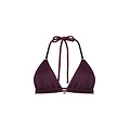 Ten Cate Ten Cate Women's Triangle Bikini Top Glitter Bordeaux Red
