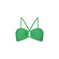 Ten Cate Ten Cate Ladies Bandeau Ring Bikini Top Solid Green