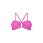 Ten Cate Ten Cate Women's Bandeau Ring Bikini Top Texture Solid Pink