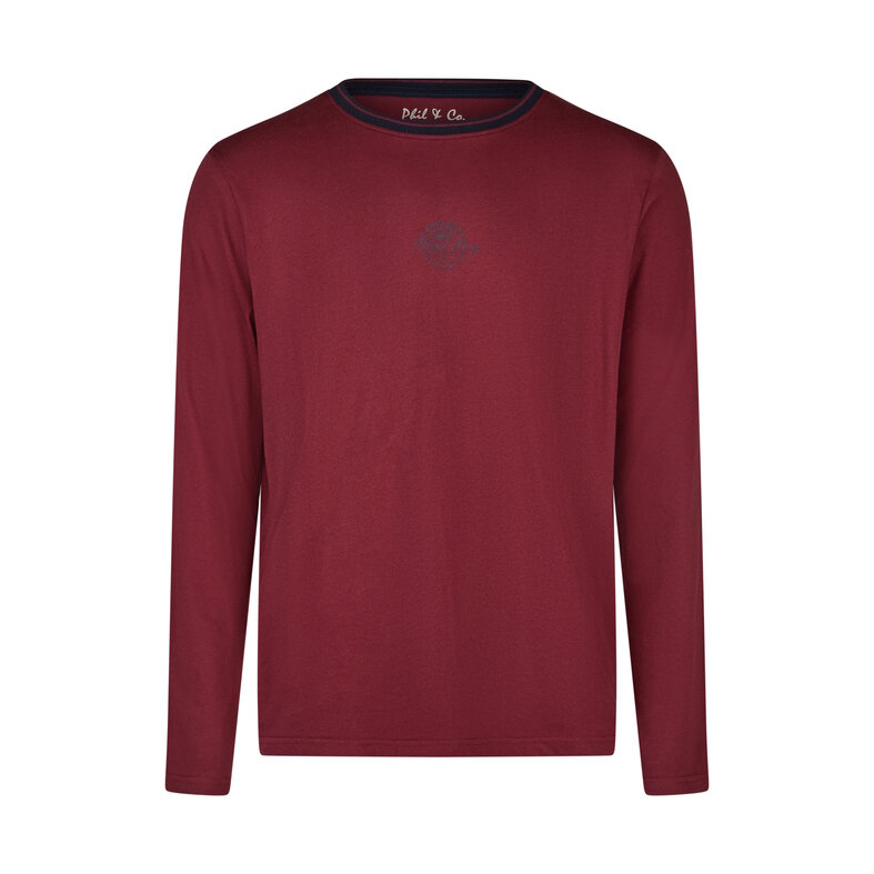 Phil & Co Phil & Co Men's Winter Pajama Set Long Red/Grey Checkered