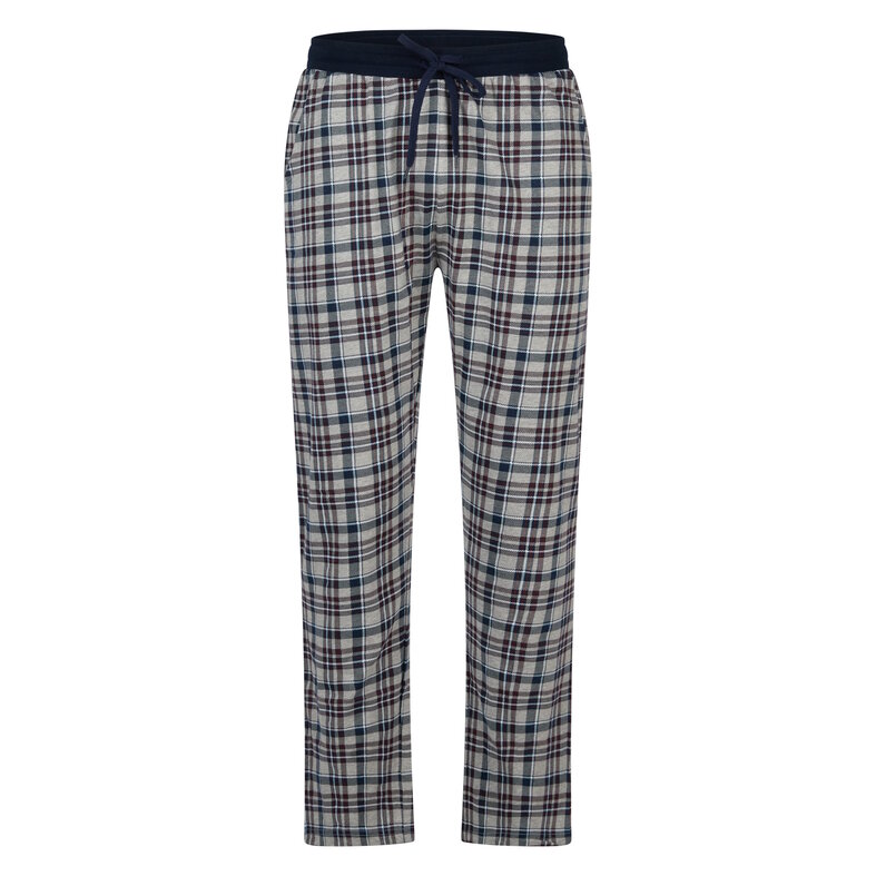 Phil & Co Phil & Co Men's Winter Pajama Set Long Red/Grey Checkered