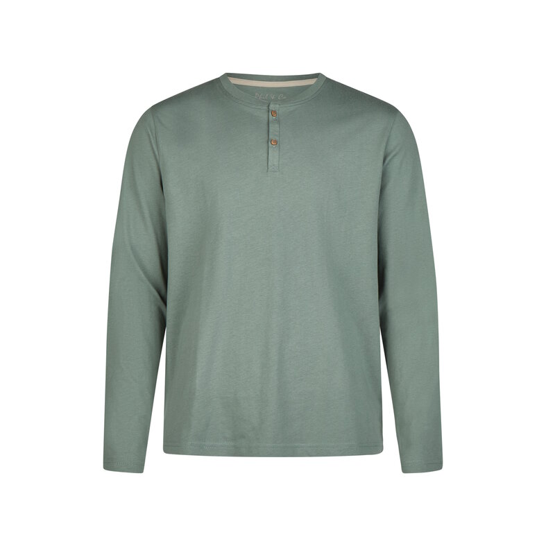 Phil & Co Phil & Co Men's Winter Pajama Set Long Green Striped