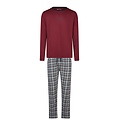 Phil & Co Phil & Co Men's Winter Pajama Set Long Red/Grey Checkered
