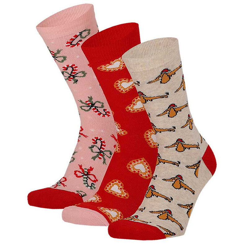 Apollo Apollo Ladies Christmas Socks Gift Box 3-Pack Christmas Decorations