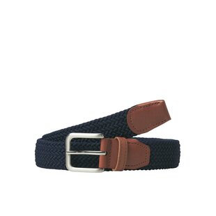 Jack & Jones Men's Belt JACSPRING Braided Dark Blue