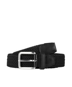 Jack & Jones Heren Riem JACSPRING Gevlochten Zwart