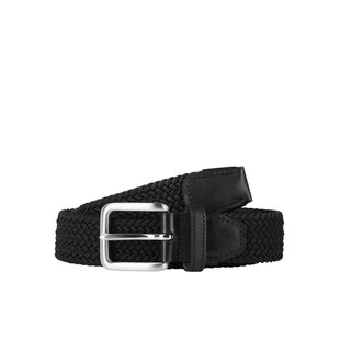 Jack & Jones Heren Riem JACSPRING Gevlochten Zwart
