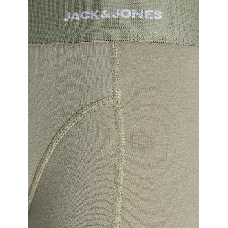 Jack & Jones Jack & Jones Heren Boxershorts Trunks JACGABRIEL Bamboe Effen 3-Pack Grijsgroen/Donkerblauw