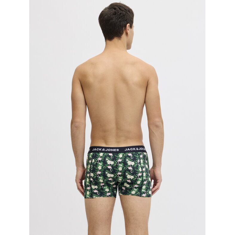 Jack & Jones Jack & Jones Heren Boxershorts Trunks JACFLAMINGO Flamingo Print 3-Pack Multicolor