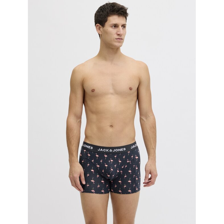 Jack & Jones Jack & Jones Heren Boxershorts Trunks JACFLAMINGO Flamingo Print 3-Pack Multicolor