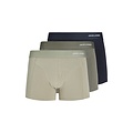 Jack & Jones Jack & Jones Heren Boxershorts Trunks JACGABRIEL Bamboe Effen 3-Pack Grijsgroen/Donkerblauw