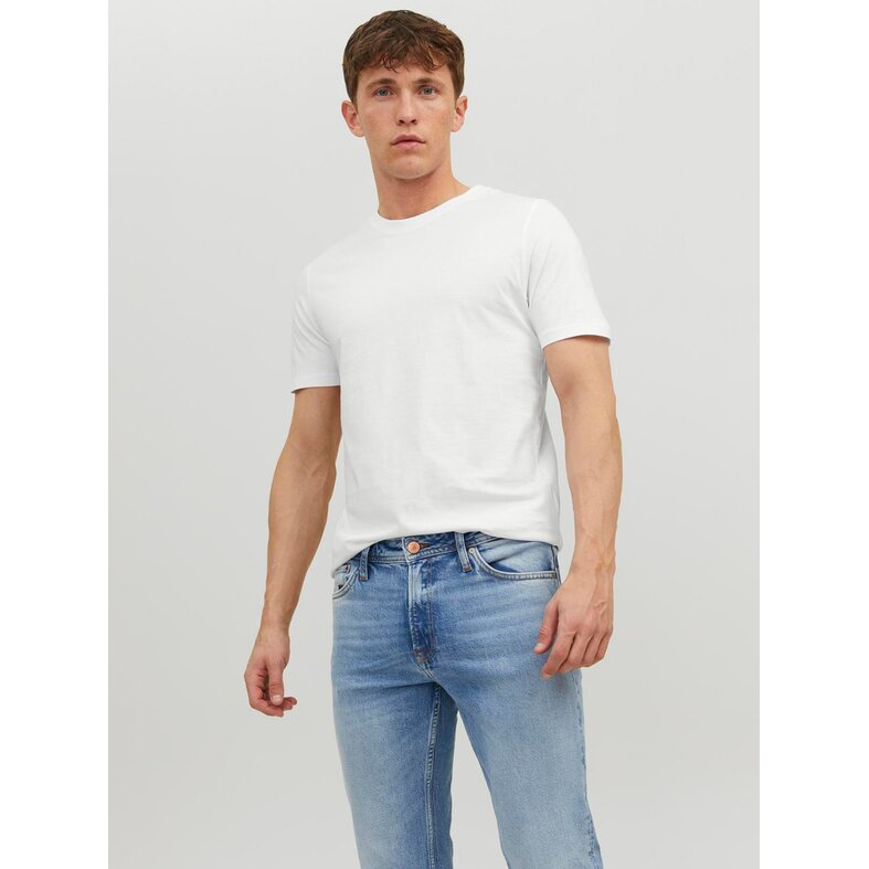 Jack & Jones Jack & Jones Basic Men's T-shirt JJEORGANIC Round Neck White