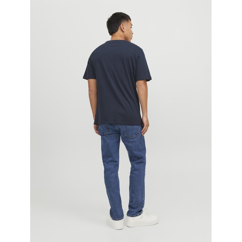 Jack & Jones Jack & Jones Basic Men's T-shirt JJEORGANIC Round Neck Dark Blue