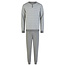 Phil & Co Phil & Co Heren Winter Pyjama Set Lang Interlock Grijs Gestreept
