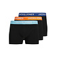 Jack & Jones Junior Jack & Jones Junior Jongens Boxershorts Trunks JACTHEODORE 3-Pack Effen Zwart