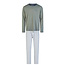 Phil & Co Phil & Co Men's Winter Pajama Set Long Interlock Green/Gray