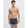 Jack & Jones Jack & Jones Heren Boxershorts Trunks Microfiber JACFLAMINGO Flamingo Print 3-Pack Donkerblauw