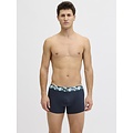 Jack & Jones Jack & Jones Heren Boxershorts Trunks Microfiber JACFLAMINGO Flamingo Print 3-Pack Donkerblauw