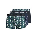 Jack & Jones Jack & Jones Men's Boxer Shorts Trunks Microfiber JACFLAMINGO Flamingo Print 3-Pack Dark Blue