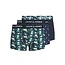 Jack & Jones Jack & Jones Heren Boxershorts Trunks Microfiber JACFLAMINGO Flamingo Print 3-Pack Donkerblauw
