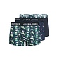 Jack & Jones Jack & Jones Men's Boxer Shorts Trunks Microfiber JACFLAMINGO Flamingo Print 3-Pack Dark Blue