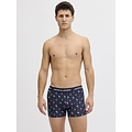 Jack & Jones Jack & Jones Heren Boxershorts Trunks JACFLAMINGO Flamingo Print 7-Pack Donkerblauw/Zwart