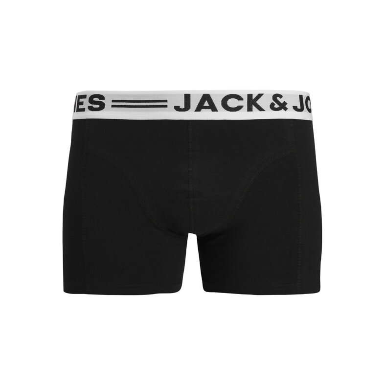 Jack & Jones Junior Jack & Jones Junior Jongens Boxershorts Trunks SENSE 3-Pack Effen Turquoise/Blauw/Zwart