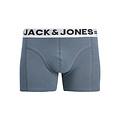 Jack & Jones Junior Jack & Jones Junior Jongens Boxershorts Trunks SENSE 3-Pack Effen Turquoise/Blauw/Zwart