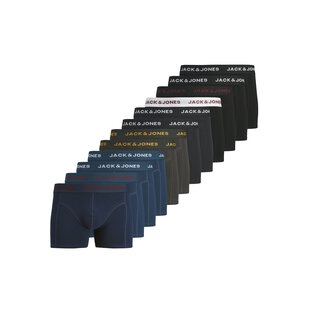 Jack & Jones Men's Boxer Shorts Trunks JACBOLT Plain 12-Pack