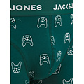 Jack & Jones Jack & Jones Heren Boxershorts Trunks JACDENIM Hond Print 3-Pack Groen/Donkerblauw